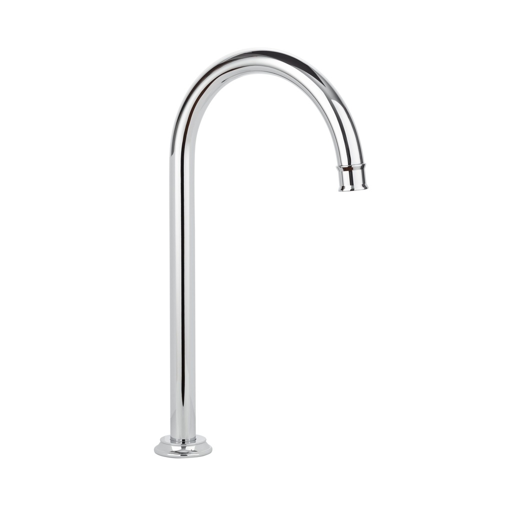 Kingsley Gooseneck Swivel Bench Mounted Spout - Chrome
