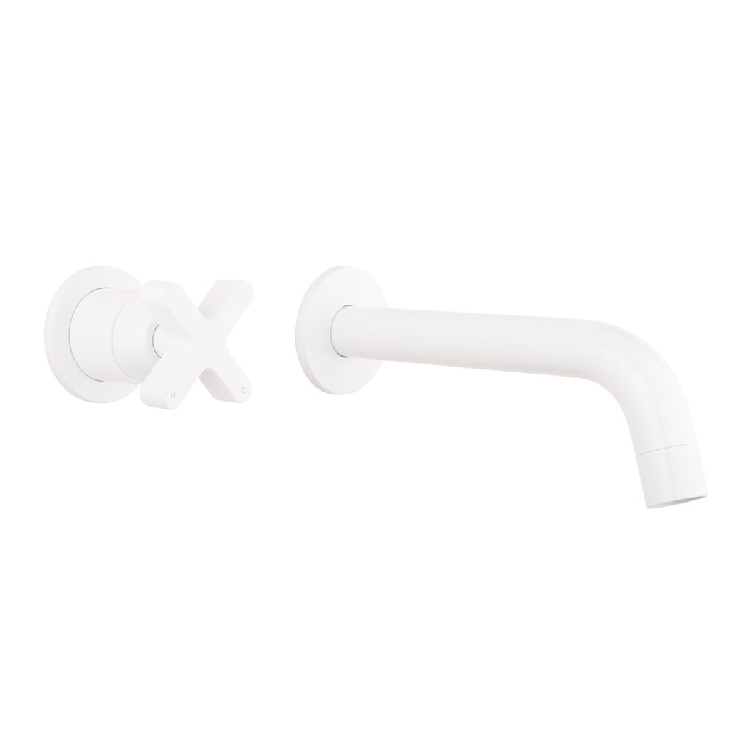 [14264-LF] Cross Progressive Mixer & Spout Set - White