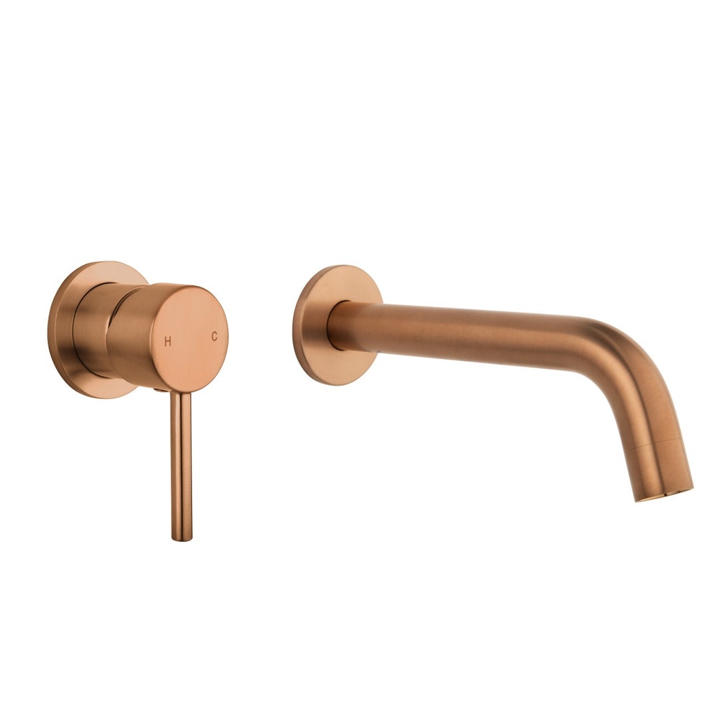 [14273-LF] Elysian Minimal Mixer & Spout Set - Brushed Copper
