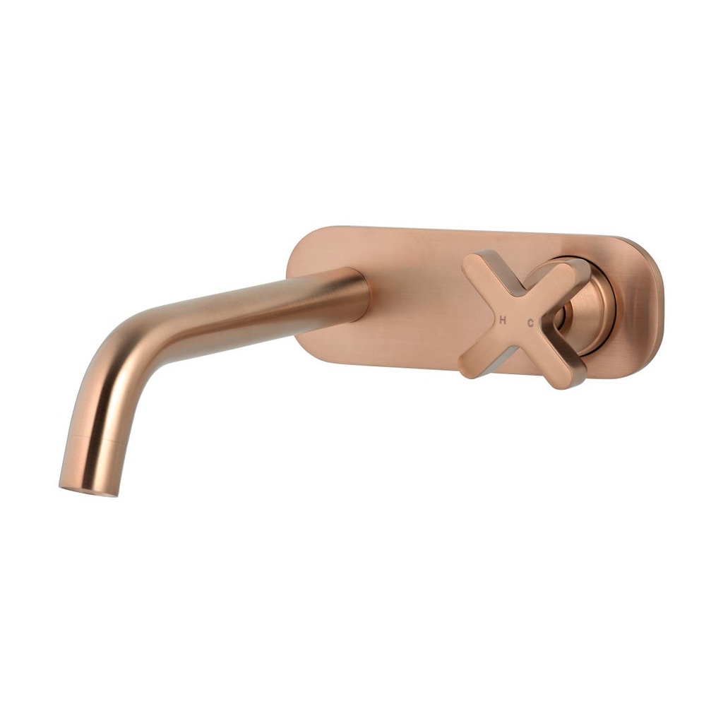[14294-LF] Cross Progressive Wall Mounted Set - Brushed Copper
