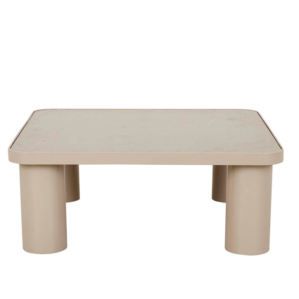 [FRANKIE-OUTDOOR-CERAMIC-COFFEE-TABLE-LIGHT-GREY-CLAY-CTS-FRANK-OUT-CER-CLAY] Frankie Outdoor Ceramic Coffee Table - Light Grey - Clay