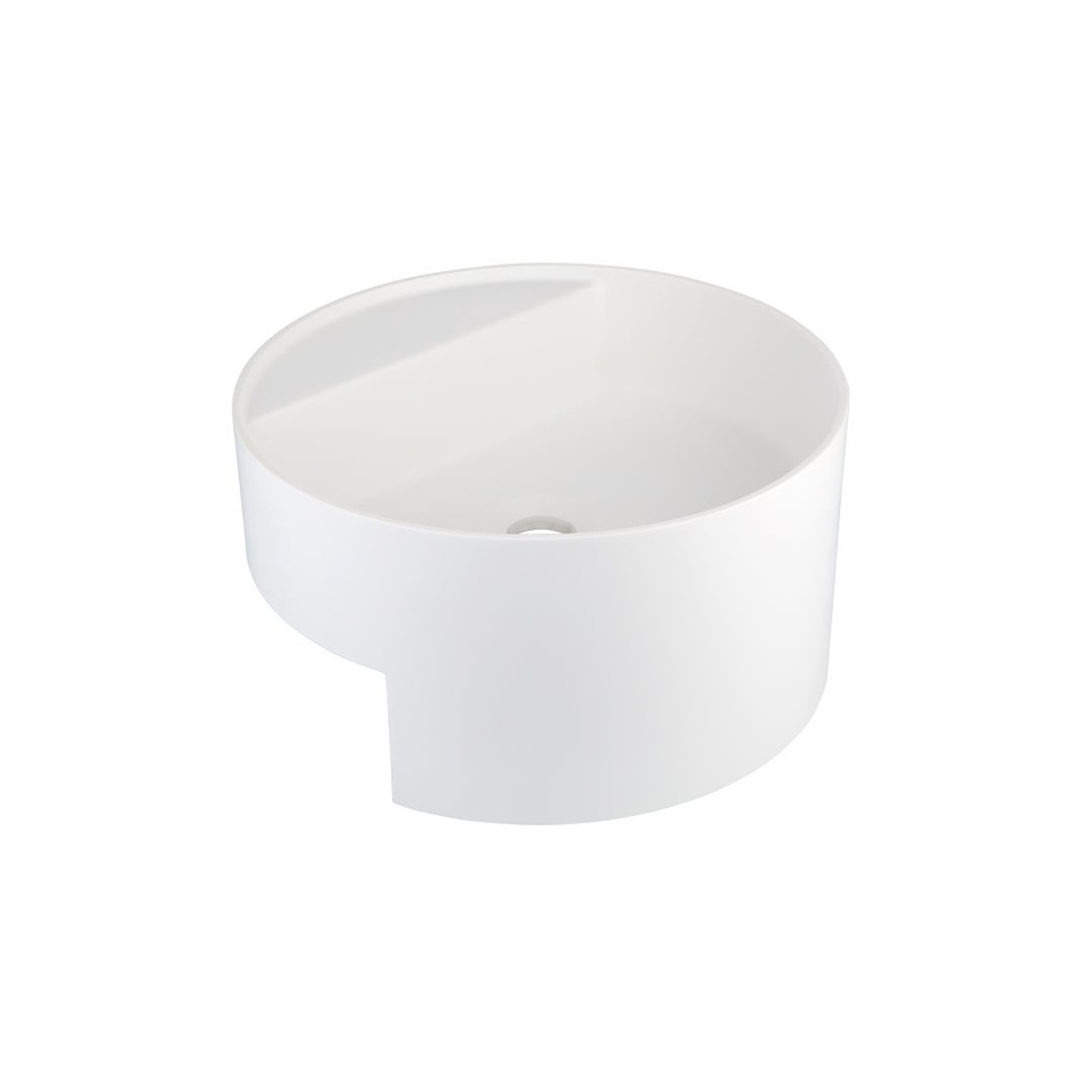[14376] Vaya Semi-Recessed Basin - Round - Matte White