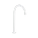Gooseneck Bench Mounted Swivel Spout - White