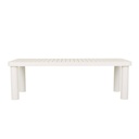 Frankie Outdoor Dining Table - Aluminium White