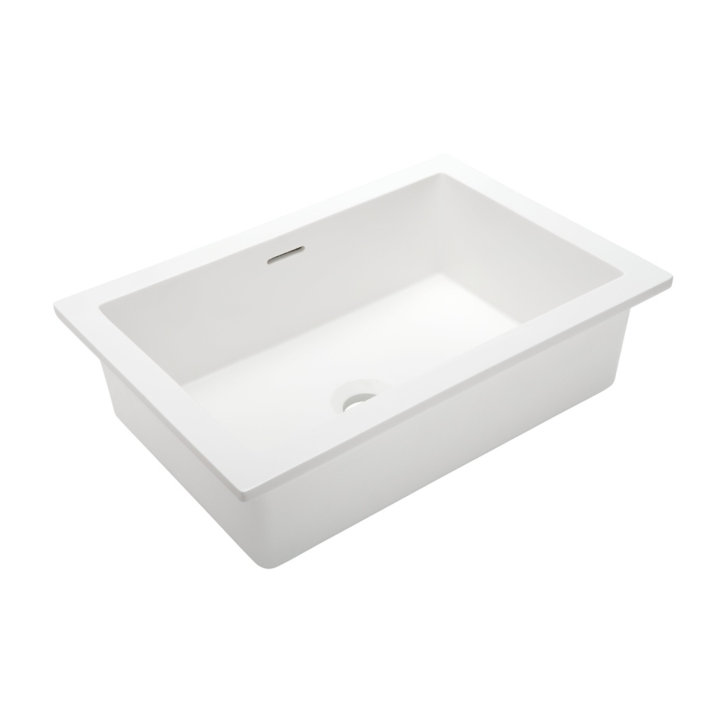 [14429] Zuri Undercounter Rectangle Basin 460mm - Gloss White