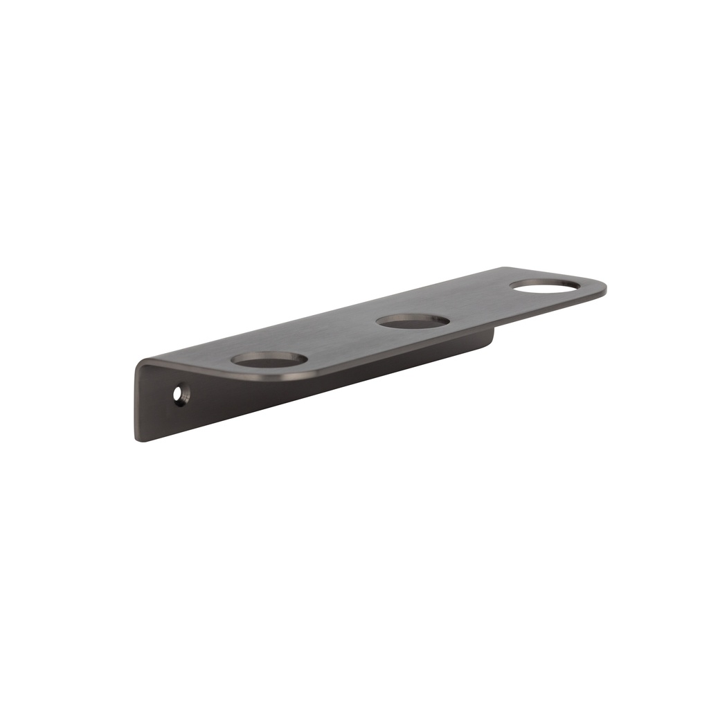 [14478] Lira Soap Bottle Holder - Triple - Brushed Gunmetal