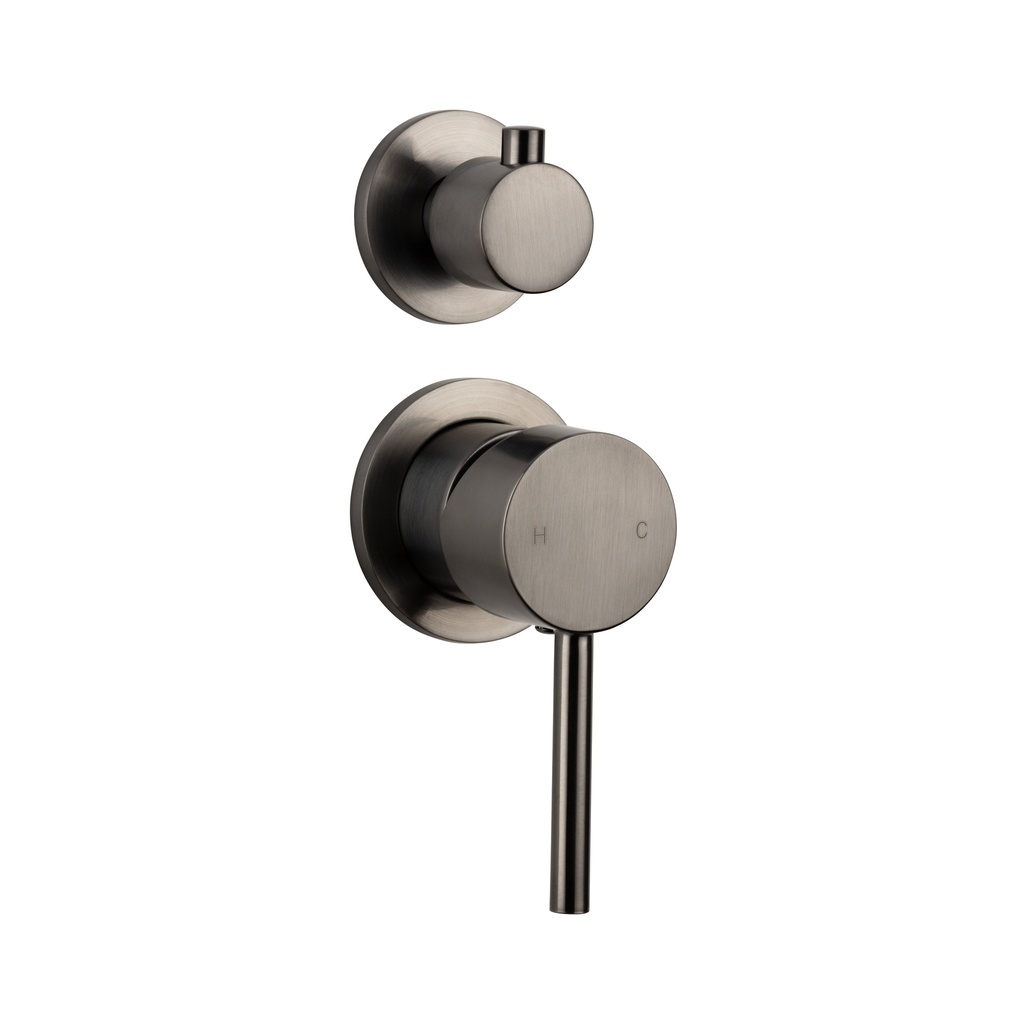 [14522] Elysian Shower Top Diverter - Brushed Gunmetal
