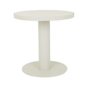 Frankie Round Café Table - Faux Light Travertine - Sandcastle