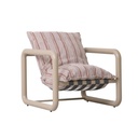 Frankie Tube Occasional Chair - Crimson Spice Stripe - Clay