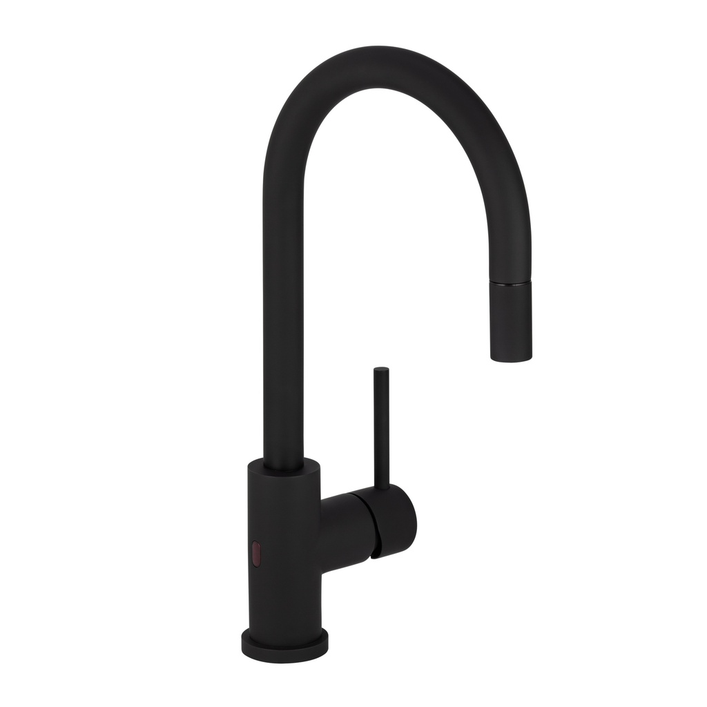 [14618] Elysian Sensor Commercial Pull-Out Kitchen Mixer - Matte Black