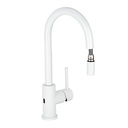 Elysian Sensor Commercial Pull-Out Kitchen Mixer - White