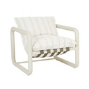 Frankie Tube Occasional Chair - Natural Clay Stripe - Sandcastle