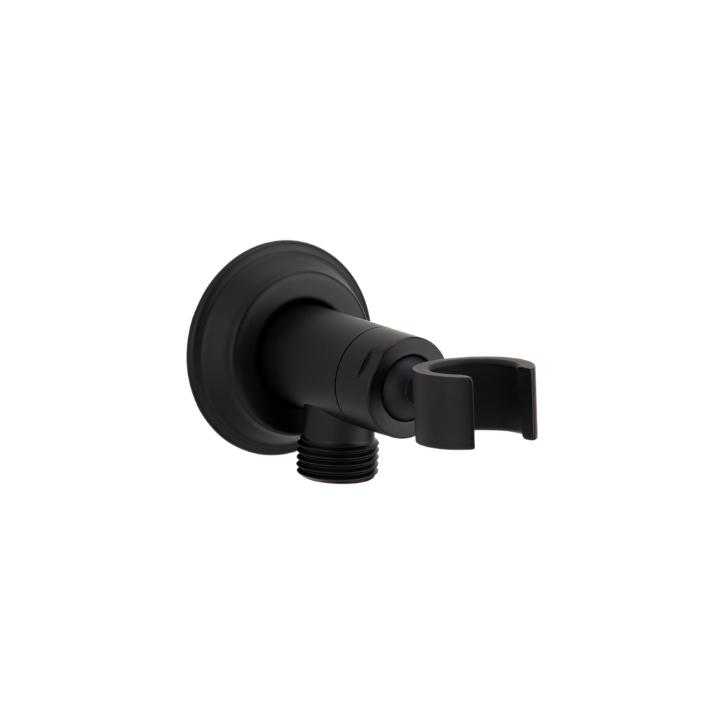 Kingsley Hand Shower Holder & BP - Matte Black