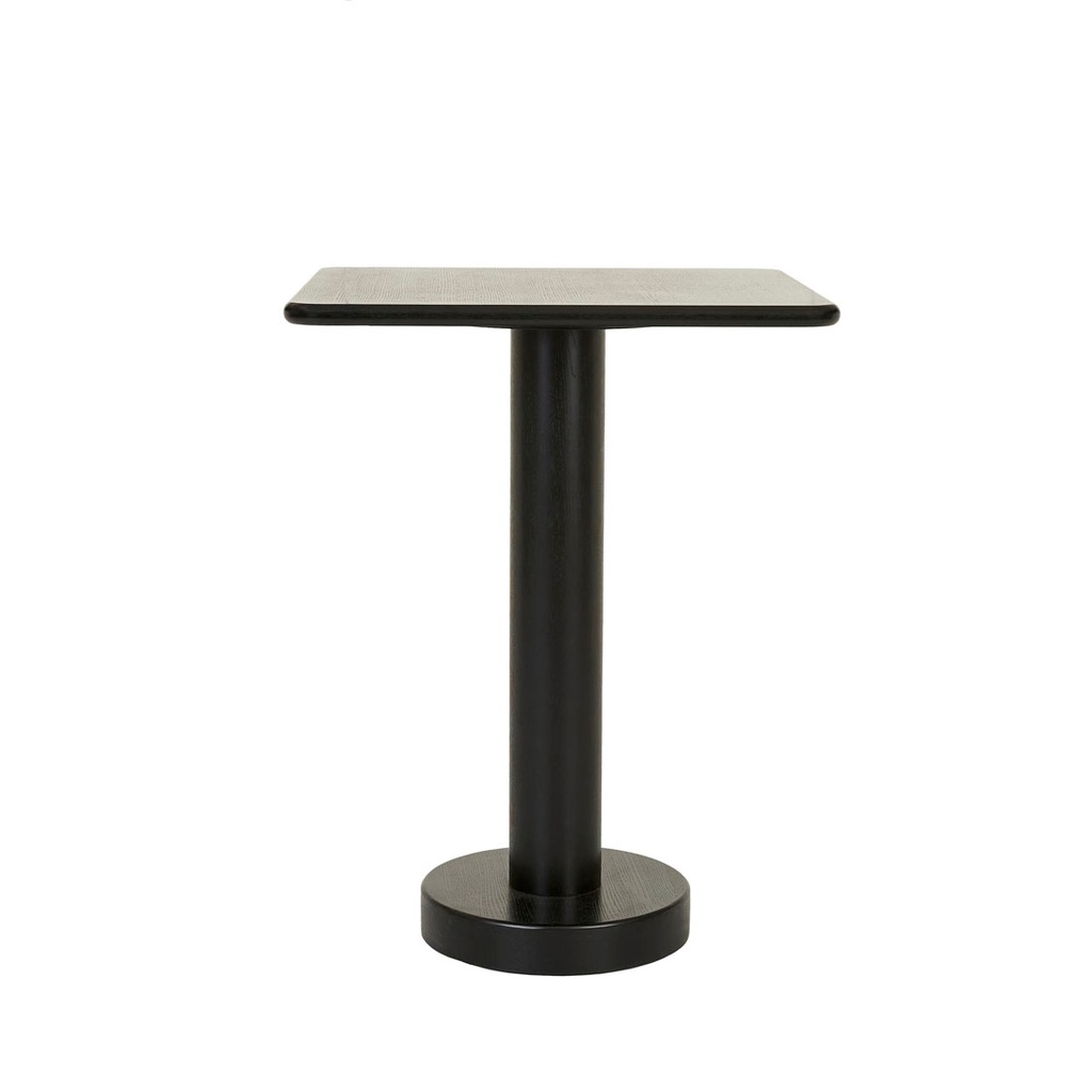 [FREDDIE-SQUARE-BAR-TABLE-MATT-BLACK-OAK-BT-FRED-SQ-X] Freddie Square Bar Table - Matt Black Oak