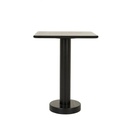Freddie Square Bar Table - Matt Black Oak