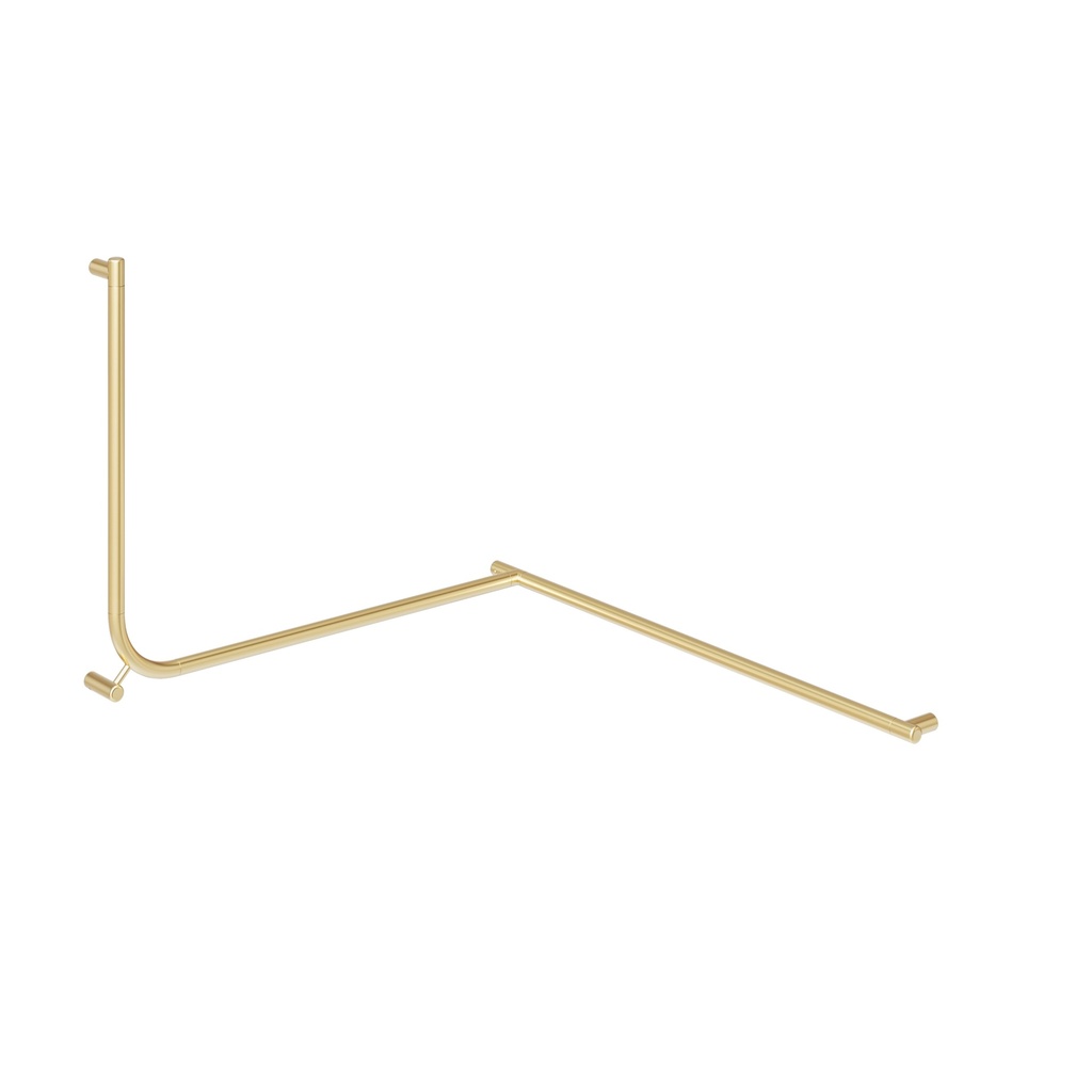 [14732] Aliro Accessible 90° Continuous Grab Rail - Brushed Brass