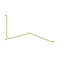 Aliro Accessible 90° Continuous Grab Rail - Brushed Brass