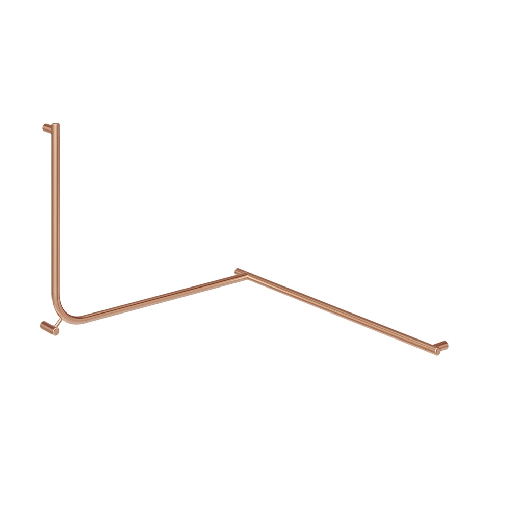 [14733] Aliro Accessible 90° Continuous Grab Rail - Brushed Copper