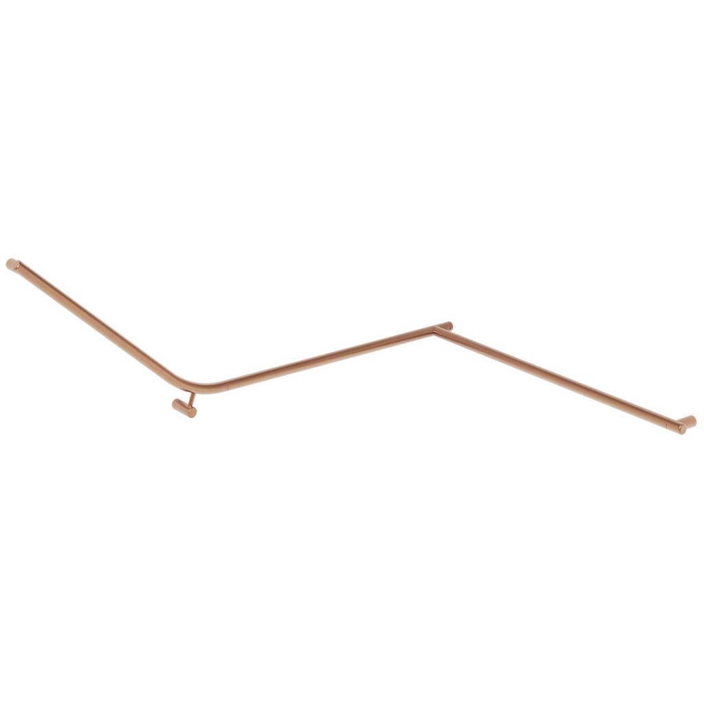[14737] Aliro Accessible 140° Continuous Grab Rail - Brushed Copper