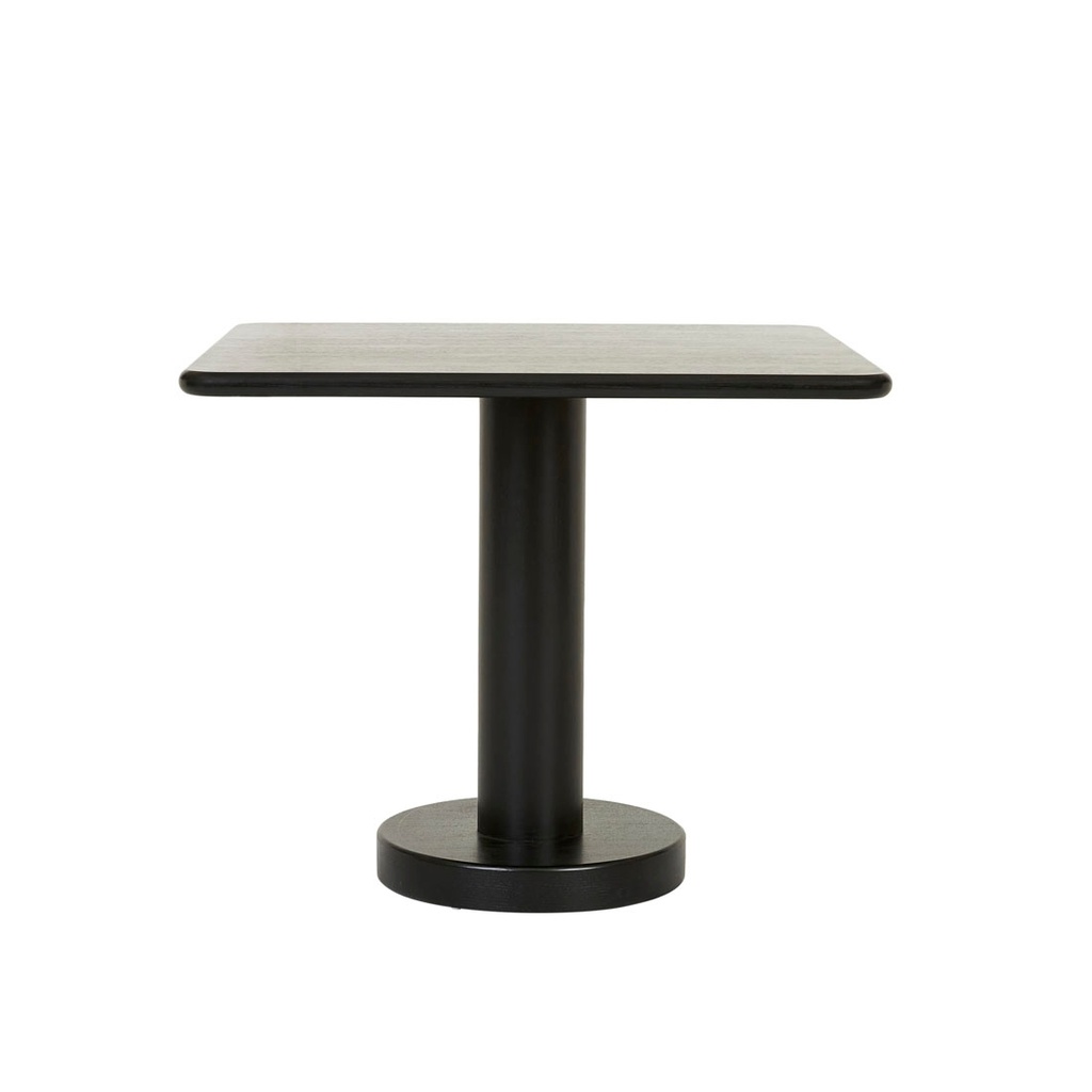 [FREDDIE-SQUARE-DINING-TABLE-MATT-BLACK-OAK-DT-FRED-SQ-X] Freddie Square Dining Table - Matt Black Oak