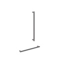 (D)Aliro Accessible Shower Grab Rail Set - Brushed Gunmetal