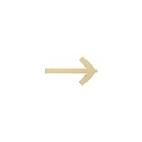 Arrow Sign - 60mm - Brushed Brass