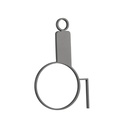 Accessible Restroom Sign - 120mm - Brushed Gunmetal