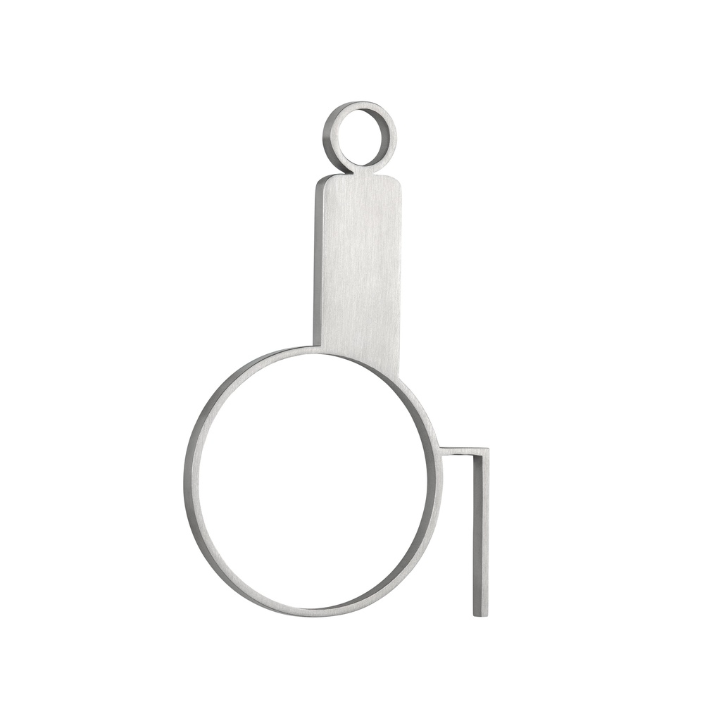 Accessible Restroom Sign - 120mm - Stainless Steel