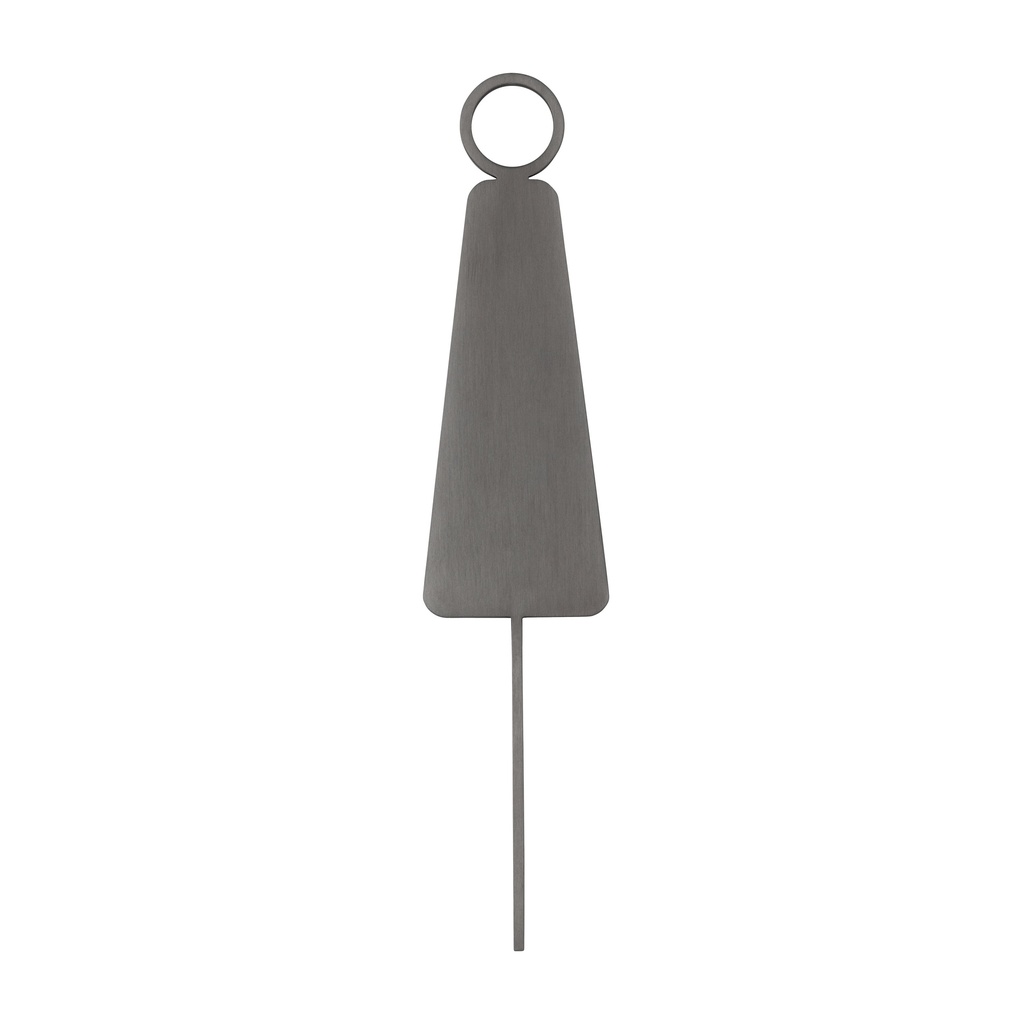 [14997] Female Restroom Sign - 140mm - Brushed Gunmetal