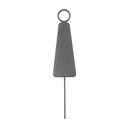 Female Restroom Sign - 140mm - Brushed Gunmetal