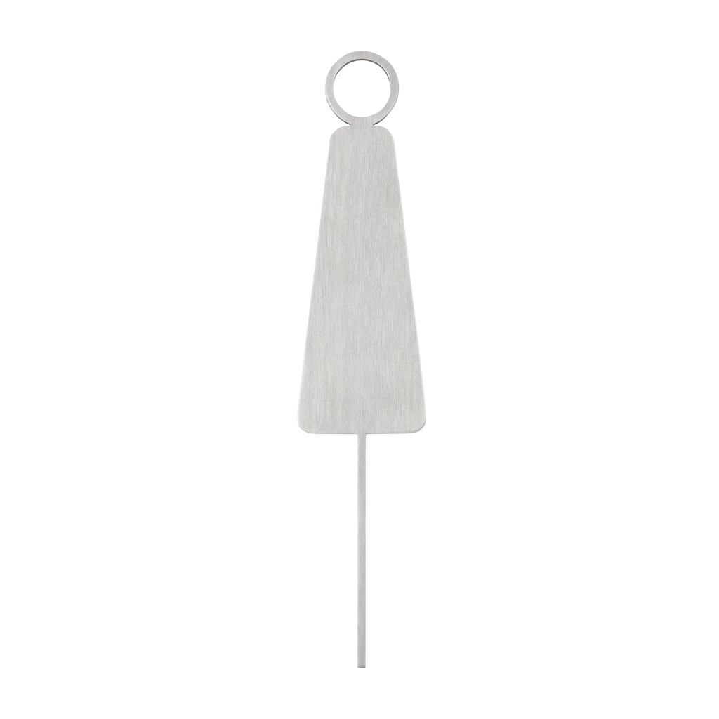 [14999] Female Restroom Sign - 140mm - Stainless Steel