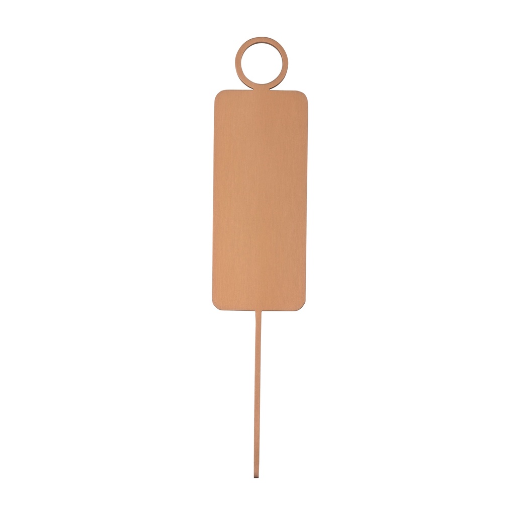 [15001] Male Restroom Sign - 140mm - Brushed Copper