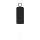 Male Restroom Sign - 140mm - Matte Black