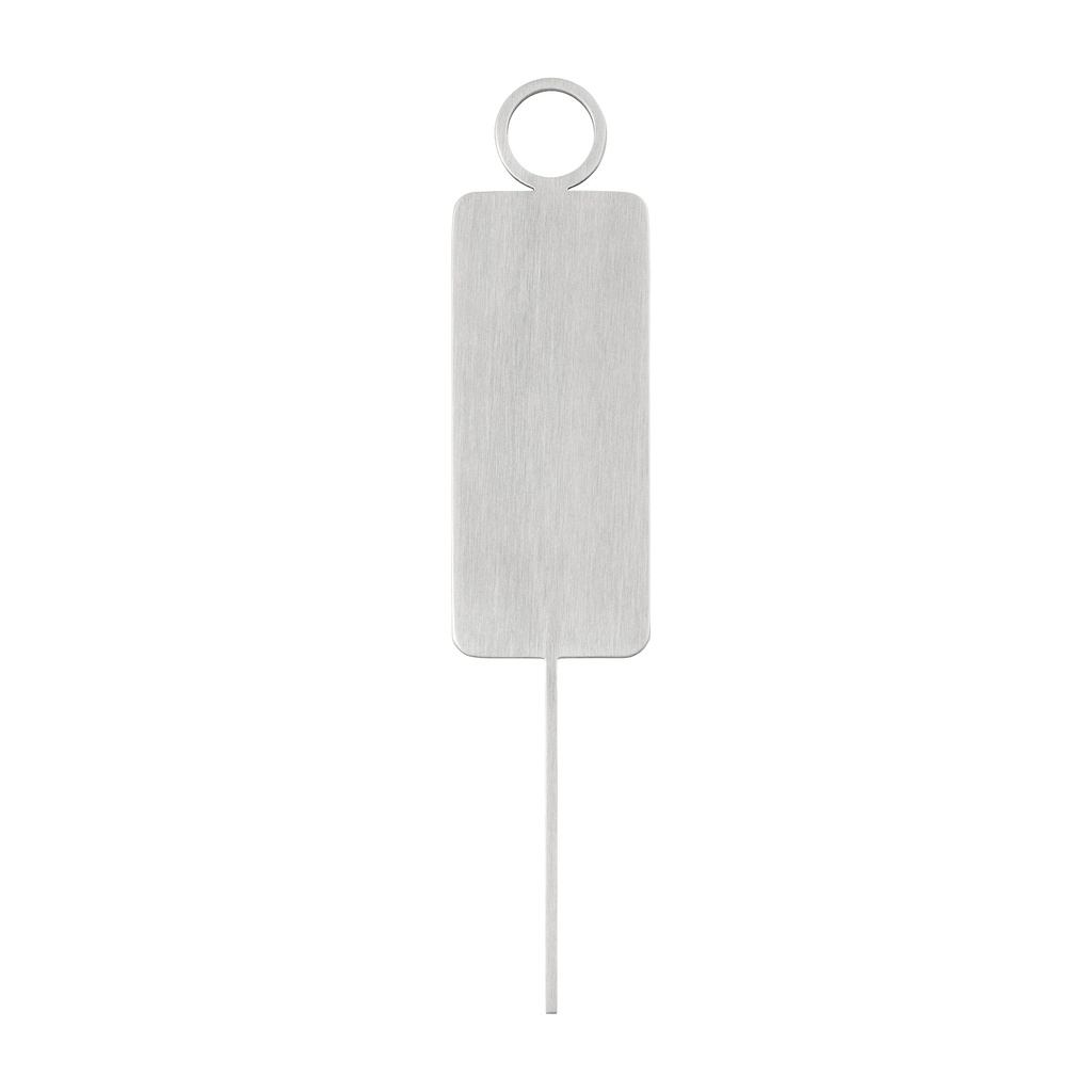 [15004] Male Restroom Sign - 140mm - Stainless Steel