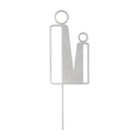 Parent Restroom Sign - 140mm - Stainless Steel