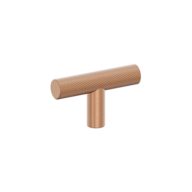 [15032] Tezra Textured Cabinetry T Pull – Brushed Copper