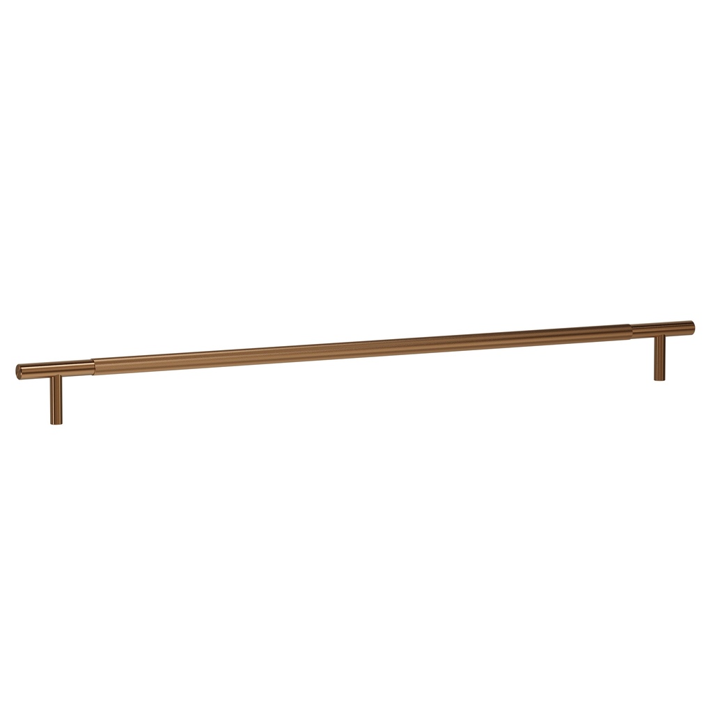 [15042] Tezra Textured Cabinetry Pull 500mm - Brushed Copper