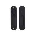 Leroy Sliding Door Privacy Set - Matte Black