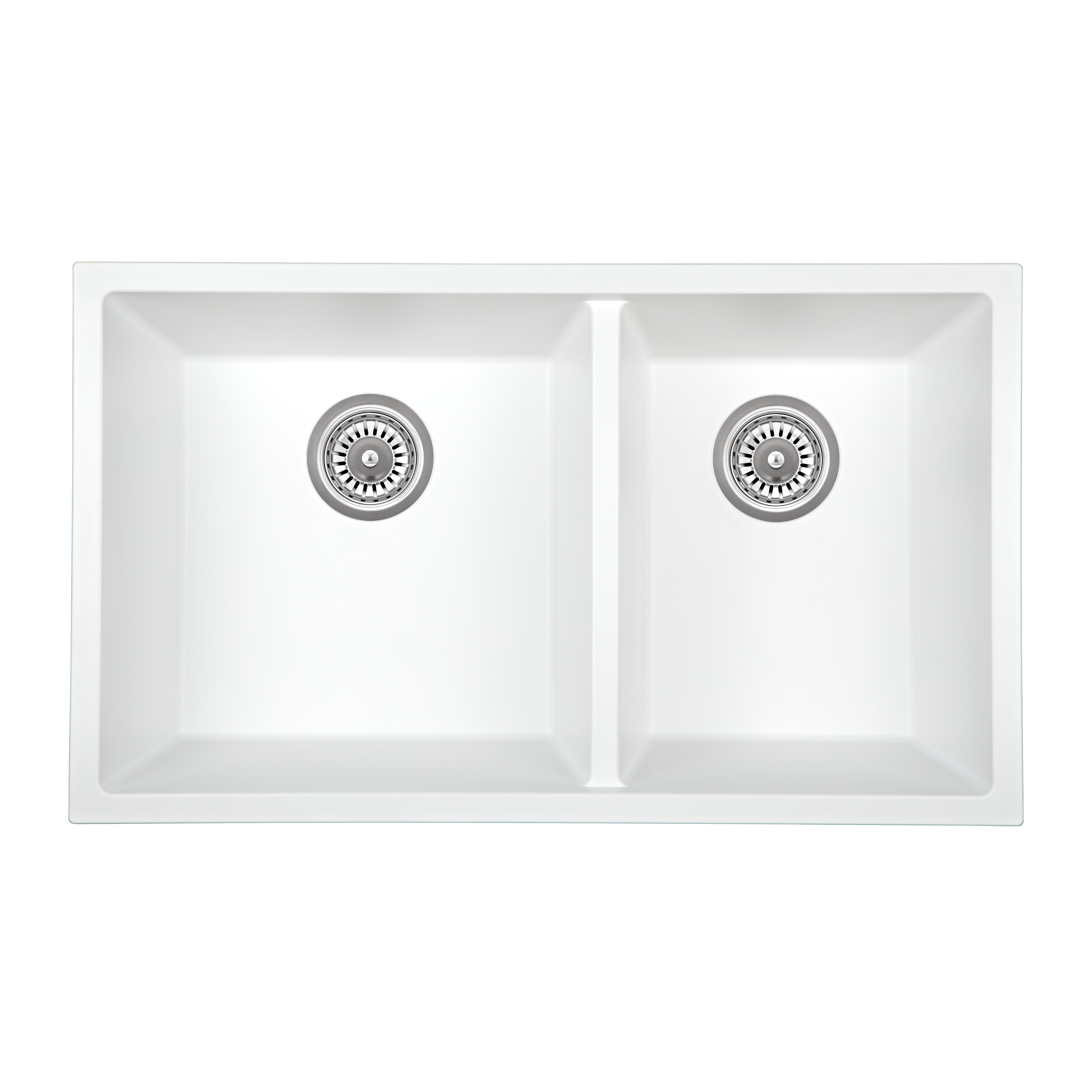 Vienna Double Sink 760mm - White Granite