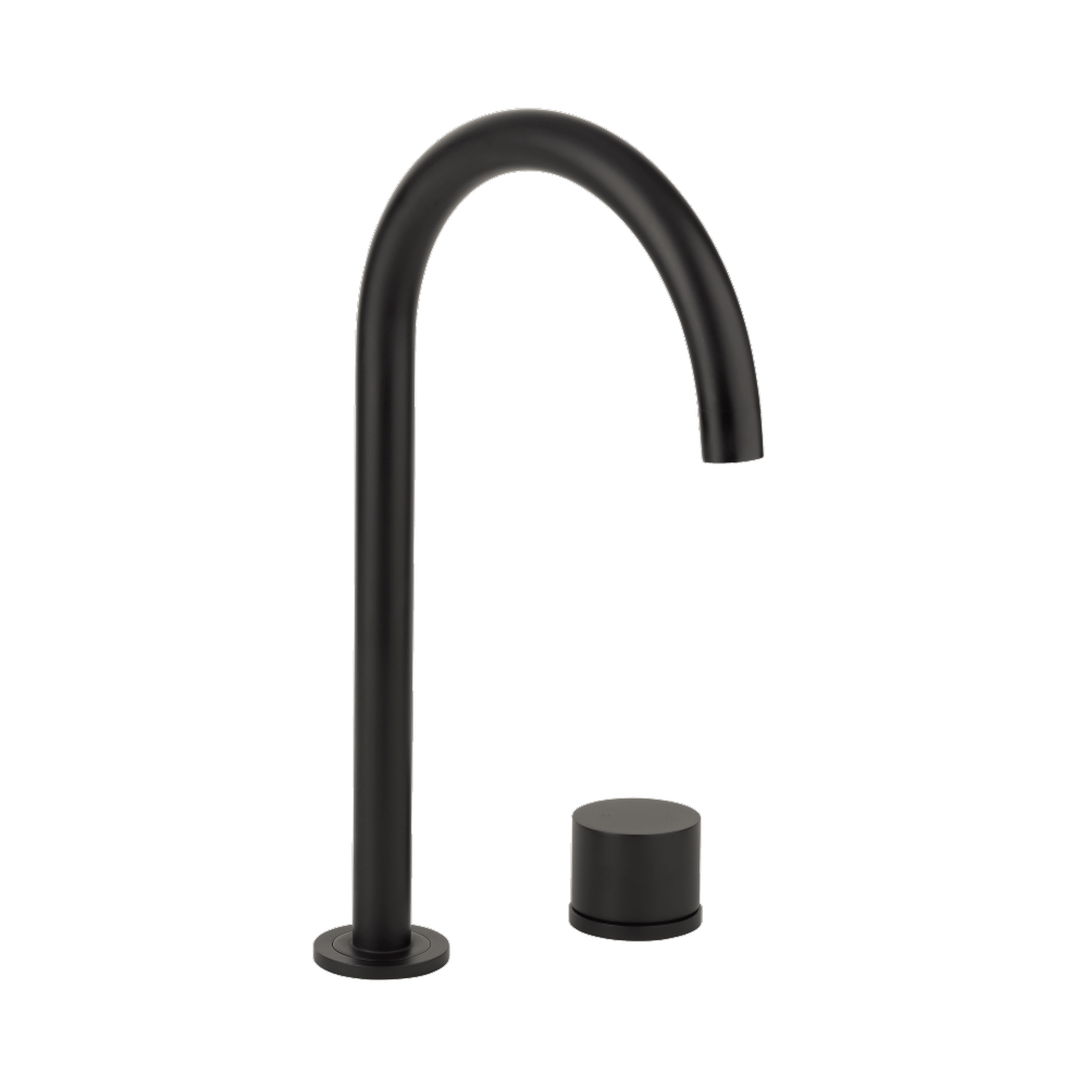 (D)Milani Basin Hob Mixer Set - Matte Black