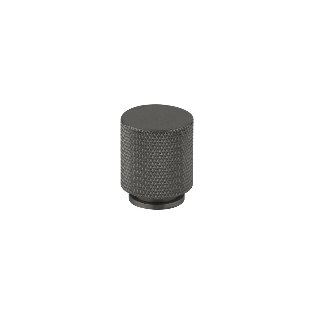 [15603] Tezra Textured Cabinetry Knob - Brushed Gunmetal