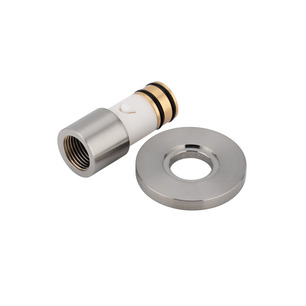 [15609LF] Swivel Bench Mounted Spout - Female Adapter - Brushed Nickel