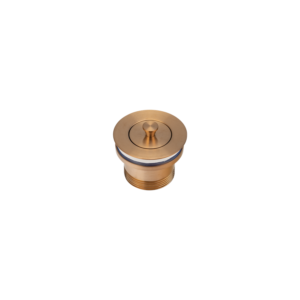 Pull-Out Bath Plug - Brushed Copper