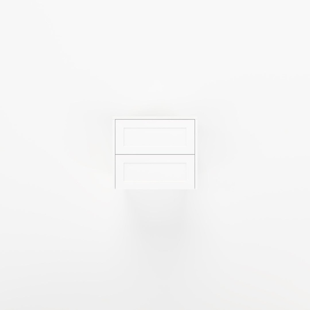 Addison - Single Vanity 600mm - Shaker - Matte White