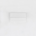 Addison 2-Drawer 900mm - Shaker - Matte White - 1 Cut-Out