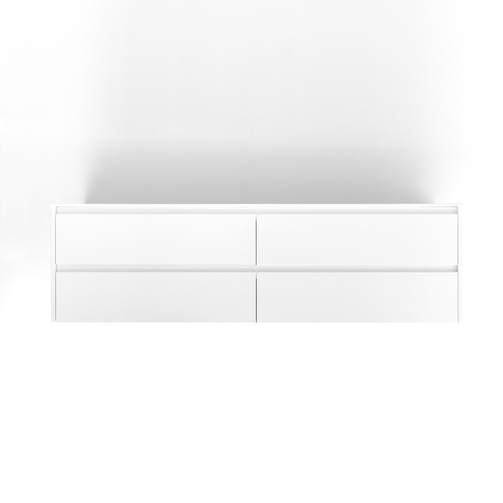 (D)Addison 4-Drawer 1764mm - White