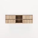 Addison 4-Drawer with Shelves 1614mm - White Ash Oak