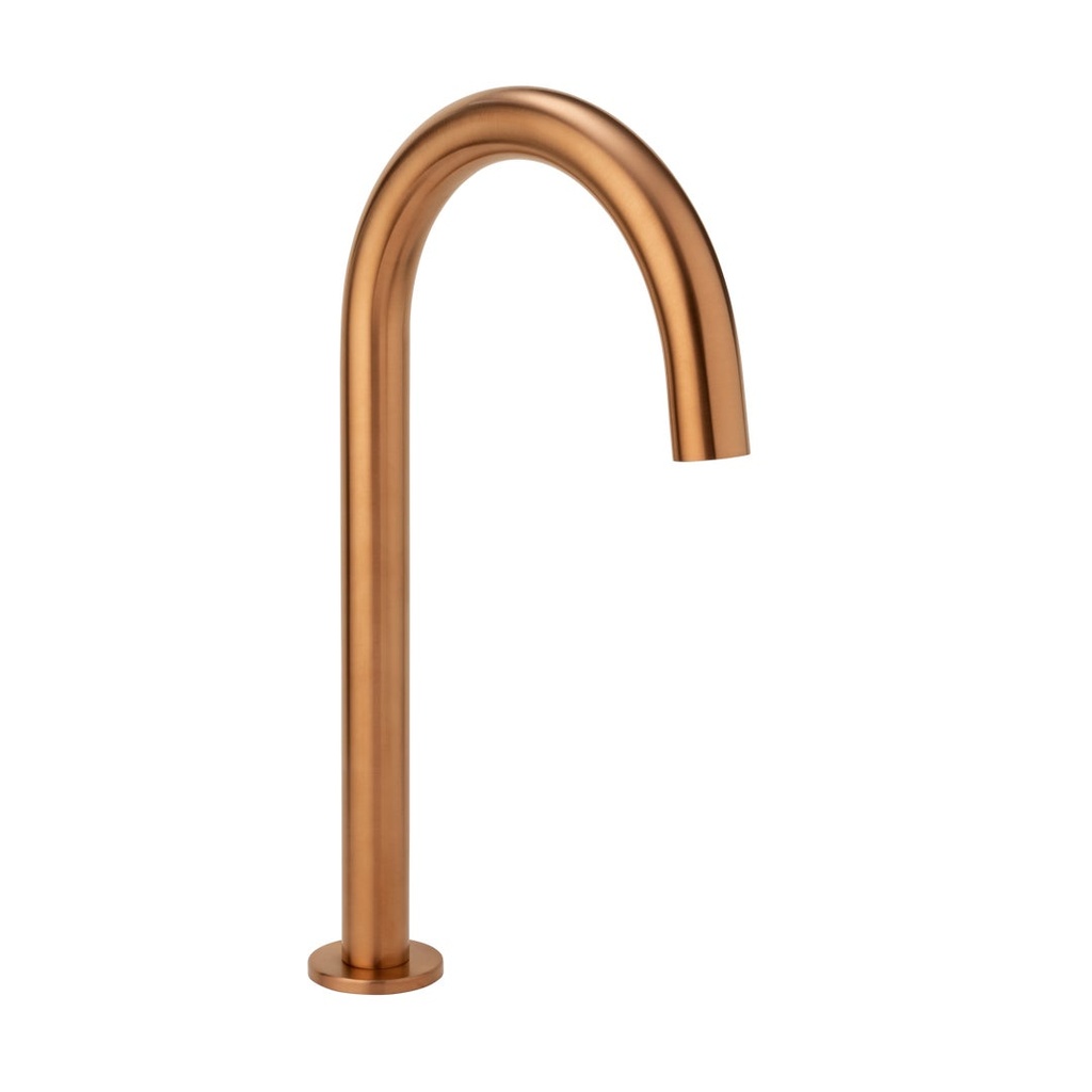 [15755] Sensor Gooseneck Bench Mounted Spout - Brushed Copper