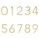 Numbering - Brushed Brass