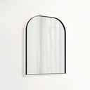 (D)Arch Wall Mirror LED 600 x 750mm - Matte Black